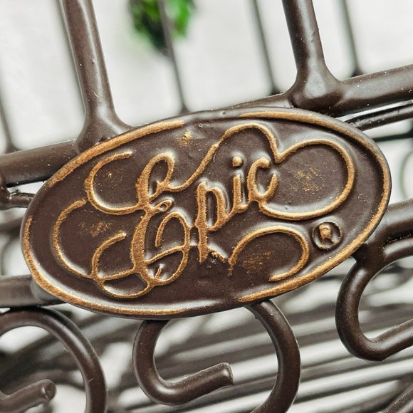 NWT Wine Bottle Cork Cage, Epic Brand, Metal, Glass Beads, 14" T x 4 1/4" D - Picture 11 of 15